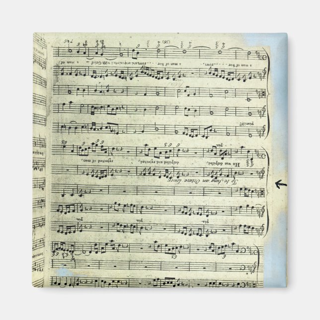 A page from one of the only two copies magnet (Front)