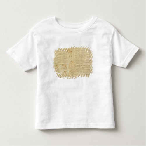 A page from the Codex Leicester 1508_12 Toddler T_shirt