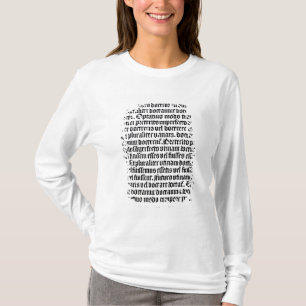 A page of the 'Grammaire Latine' T-Shirt