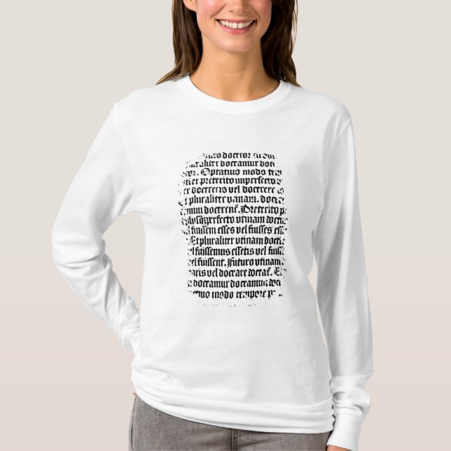 A page of the 'Grammaire Latine' T-Shirt (Front)