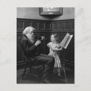 A Page Turner, early 1900s Postcard