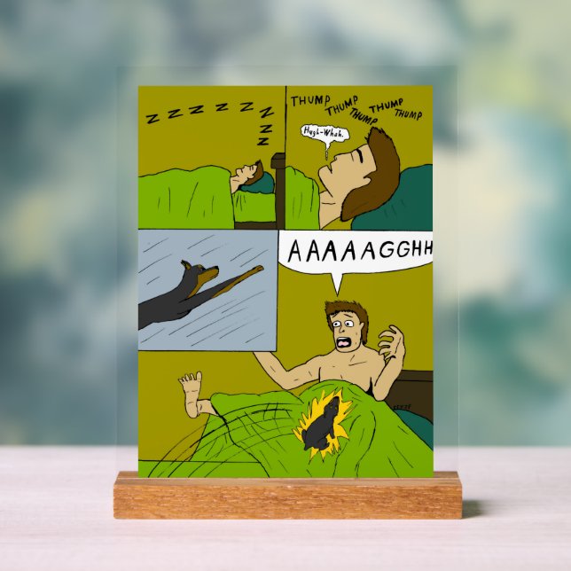 A painful wake up  acrylic sign (Neutral)