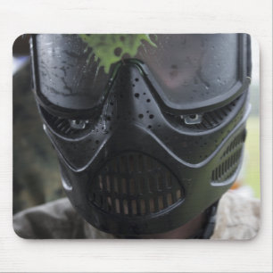 A paintball round mouse pad