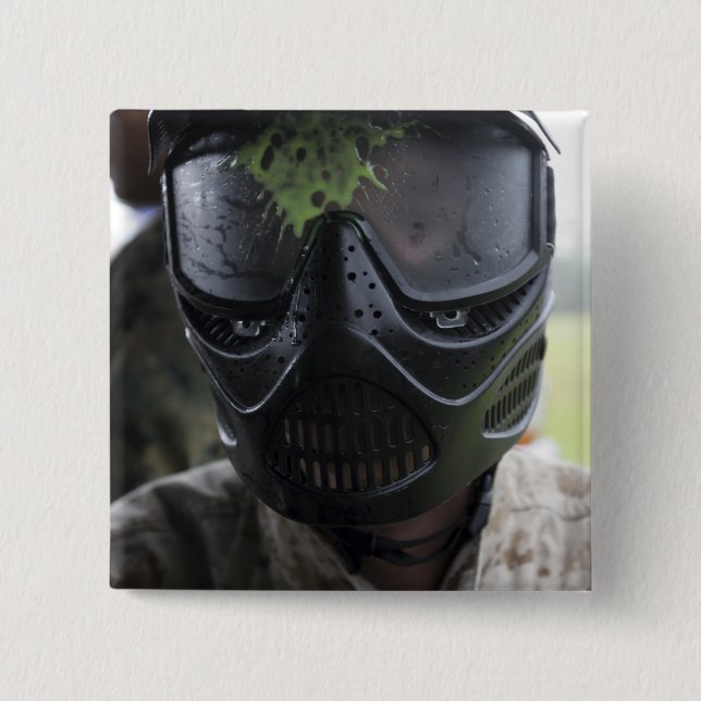 A paintball round pinback button (Front)