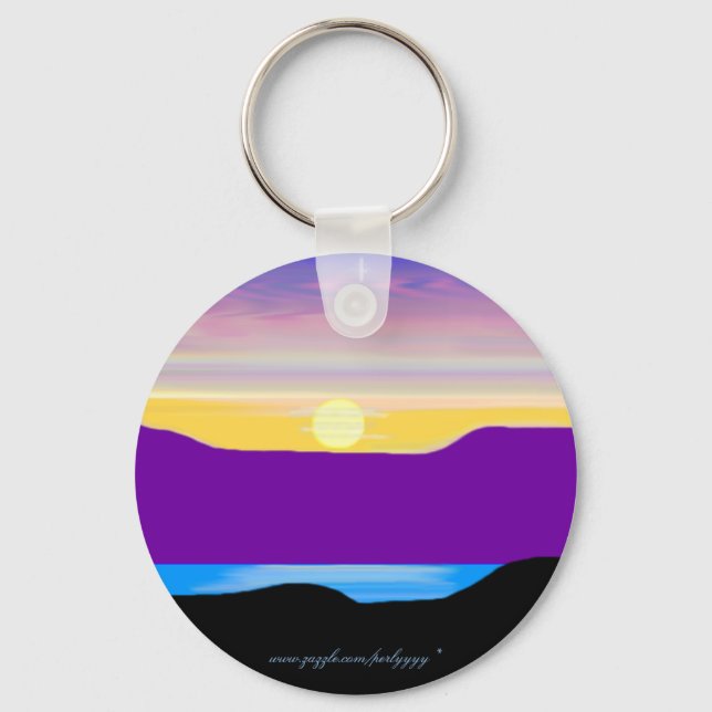 A Painted Sunset #2 Keychain (Front)