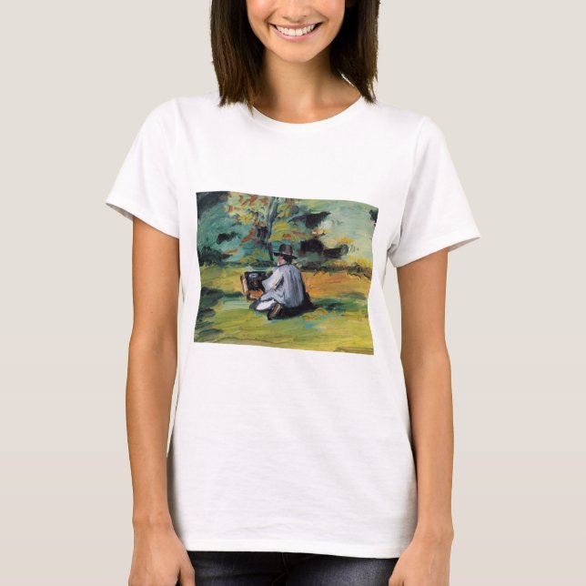 A Painter At Work - Paul Cezanne - c1874 T-Shirt (Front)