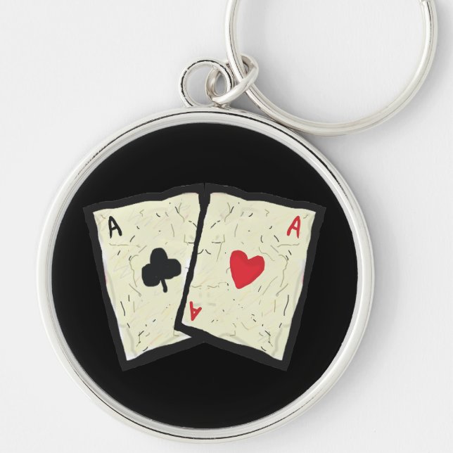 A Pair Of Aces Keychain (Front)