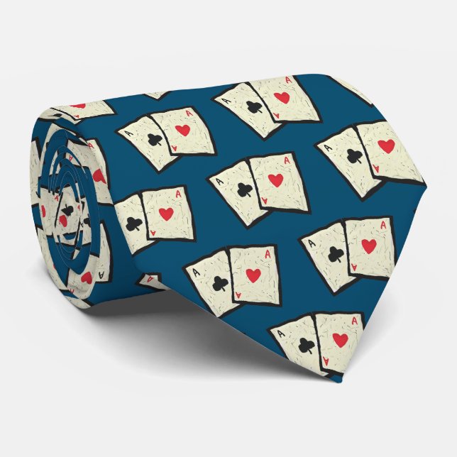 A Pair Of Aces Neck Tie (Rolled)