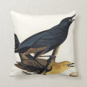 A Pair of Boat-Tailed Grackles Throw Pillow