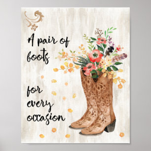 A Pair of Boots for Every Occasion Poster