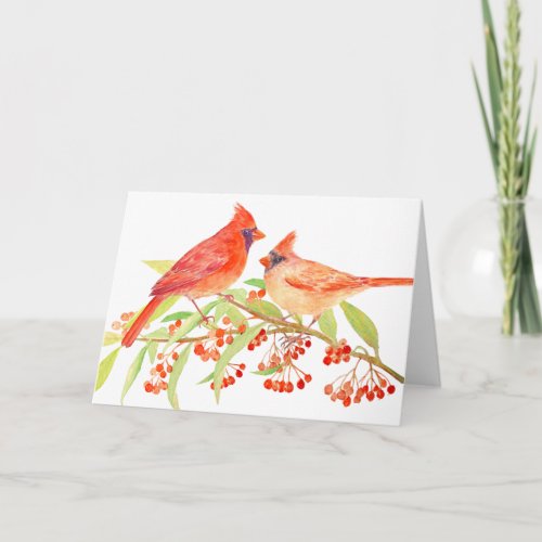 A pair of cardinals Greeting Card