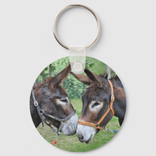 A pair of donkey friends keychain