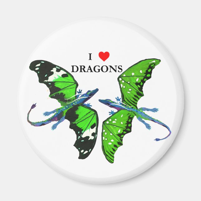A Pair of Dragons Magnet (Front)