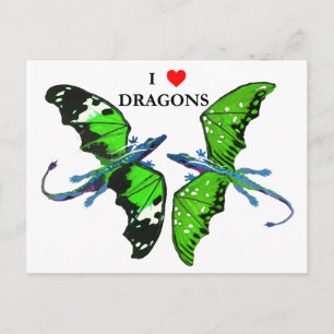 A Pair of Dragons Postcard