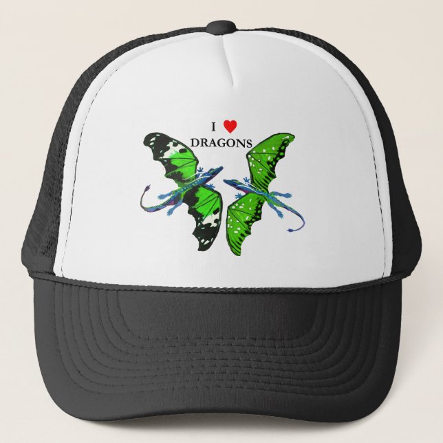 a pair of dragons trucker hat (Front)