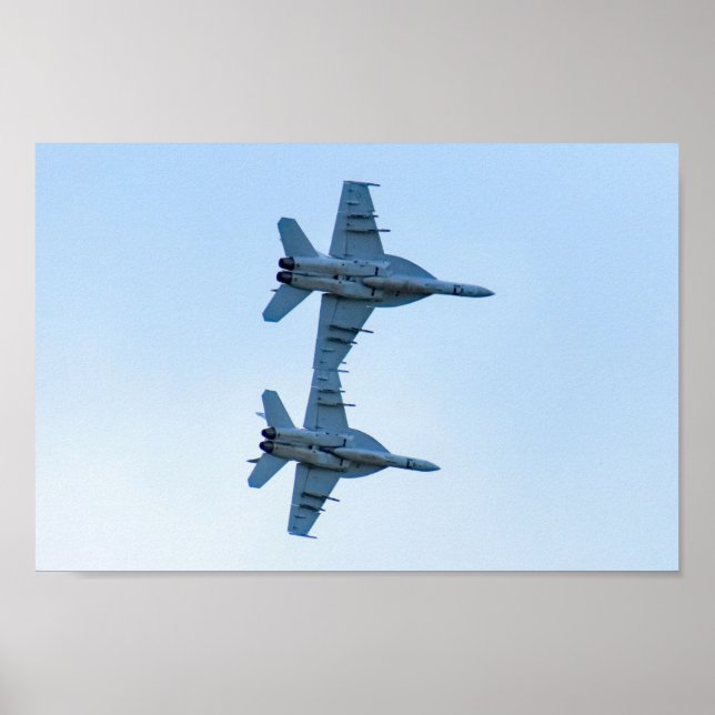 A pair of F-18 Superhornets Poster (Front)