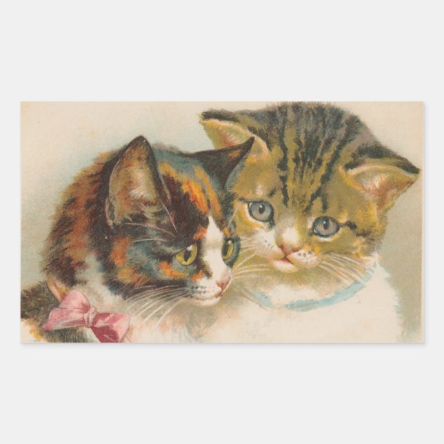 A Pair of Kittens by Helena Maguire Sticker Sheet (Front)