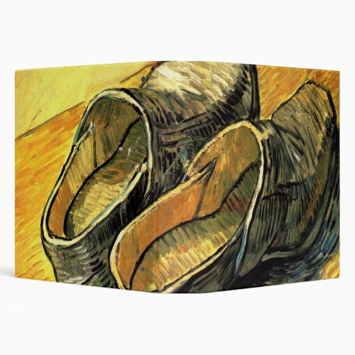 A Pair of Leather Clogs by Vincent van Gogh 3 Ring Binder