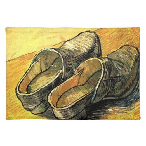 A Pair of Leather Clogs by Vincent van Gogh Cloth Placemat