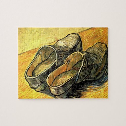 A Pair of Leather Clogs by Vincent van Gogh Jigsaw Puzzle