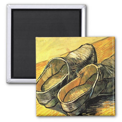 A Pair of Leather Clogs by Vincent van Gogh Magnet