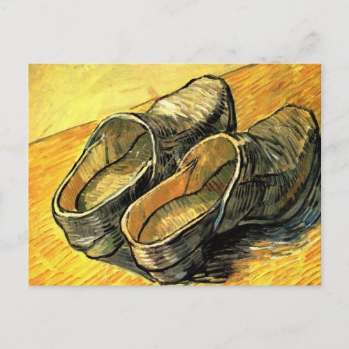 A Pair of Leather Clogs by Vincent van Gogh Postcard