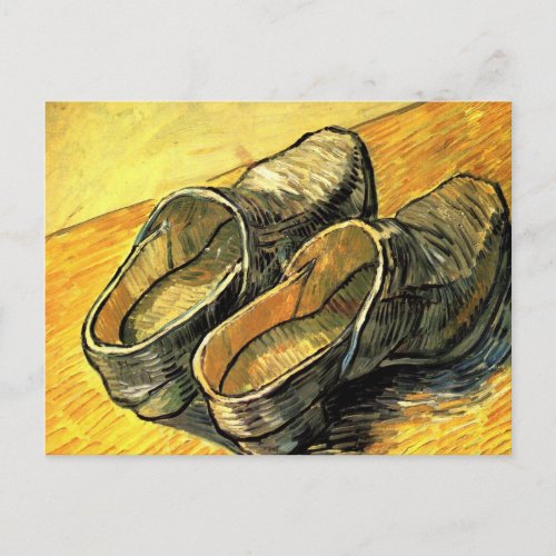 A Pair of Leather Clogs by Vincent van Gogh Postcard