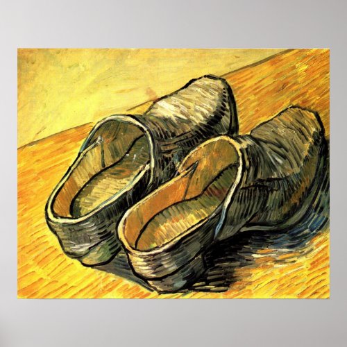 A Pair of Leather Clogs by Vincent van Gogh Poster