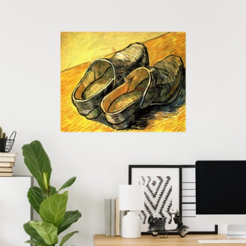A Pair of Leather Clogs by Vincent van Gogh Poster