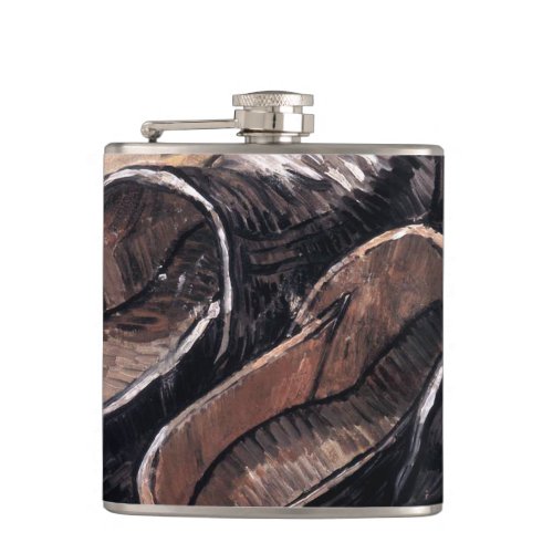 A Pair of Leather Clogs _ Van Gogh Flask