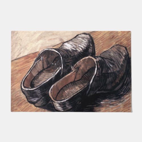 A Pair of Leather Clogs _ Van Gogh Floor Mat