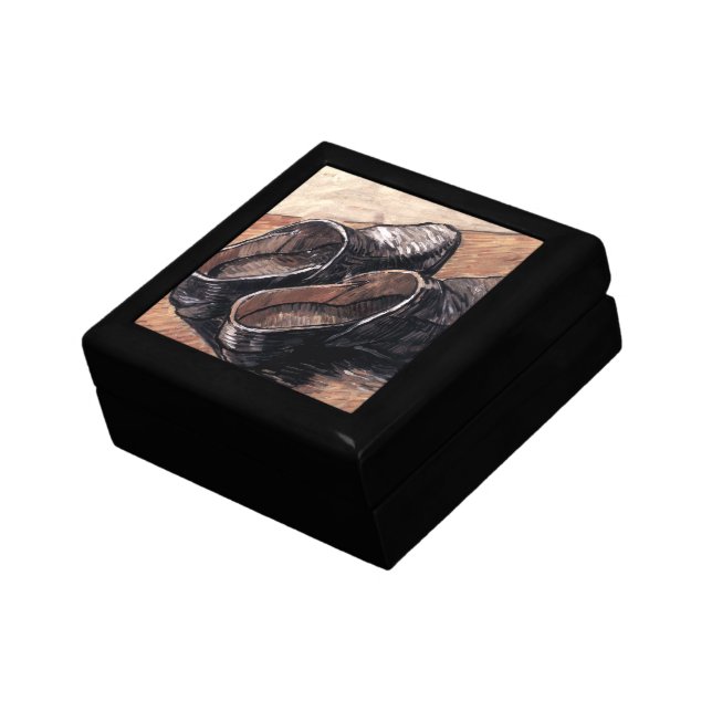 A Pair of Leather Clogs - Van Gogh Gift Box (Side)