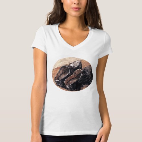 A Pair of Leather Clogs _ Van Gogh T_Shirt