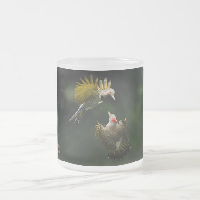 A Pair of Northern Flickers  Coffee Mug (Center)