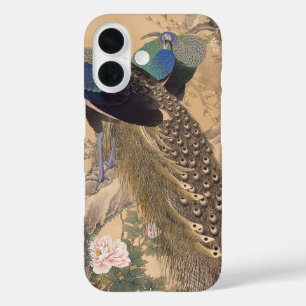 A Pair of Peacocks in Spring by Imao Keinen iPhone 16 Case