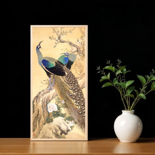 A Pair of Peacocks in Spring, Imao Keinen  Poster (Creator Uploaded)