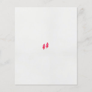 a pair of red leaves on a black background flyer