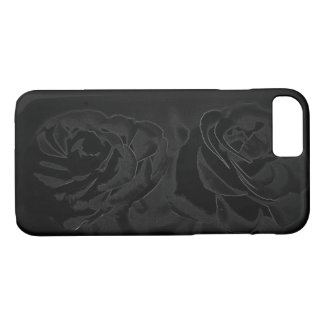A pair of roses in black iPhone 8/7 case