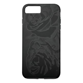 A pair of roses in black iPhone 8 plus/7 plus case
