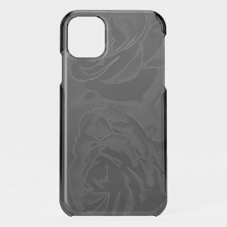 A pair of roses in black On iPhone 11 Case