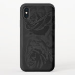 A pair of roses in black On iPhone XS Slider Case<br><div class="desc">A pair of roses in black On Apple iPhone Case</div>