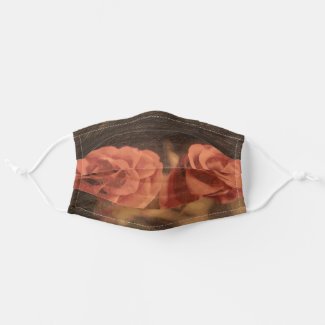 A pair of roses in sketch3 cloth face mask