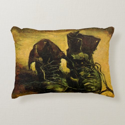 A Pair of Shoes by Vincent van Gogh Accent Pillow