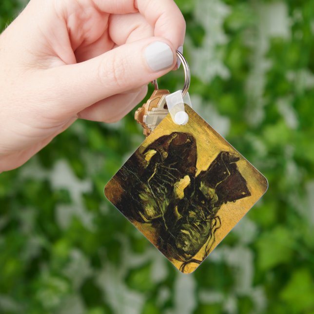 A Pair of Shoes by Vincent van Gogh Keychain (Hand)