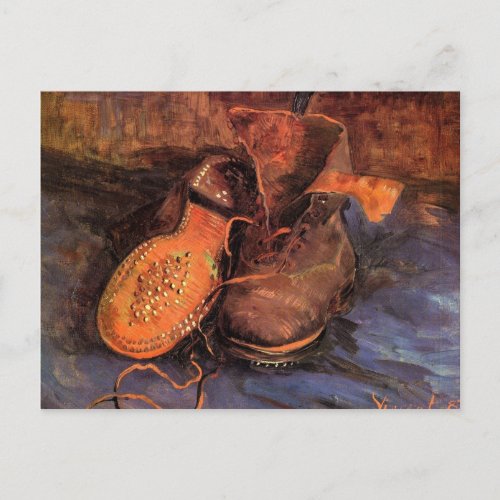 A Pair of Shoes by Vincent van Gogh Postcard