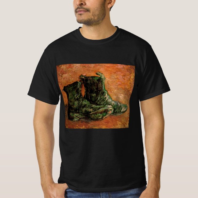 A Pair of Shoes by Vincent van Gogh T-Shirt (Front)