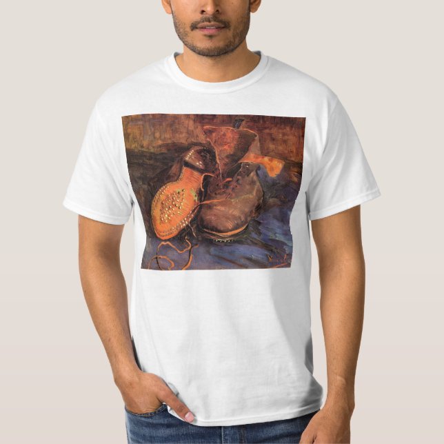 A Pair of Shoes by Vincent van Gogh T-Shirt (Front)