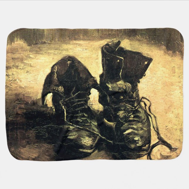 A Pair of Shoes - Van Gogh Baby Blanket (Horizontal)