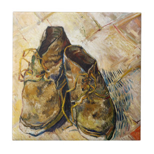 A Pair of Shoes Vincent van Gogh fine art painting Ceramic Tile