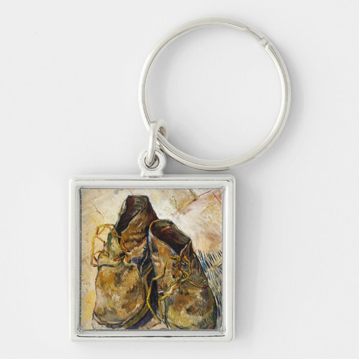 A Pair of Shoes Vincent van Gogh fine art painting Keychains